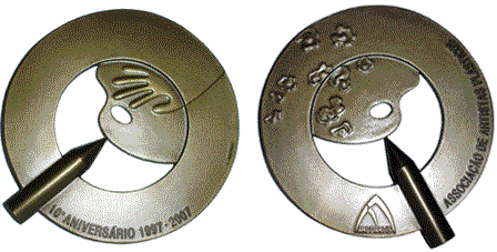 Medalha comemorativa 10 anos ARCOARTIs