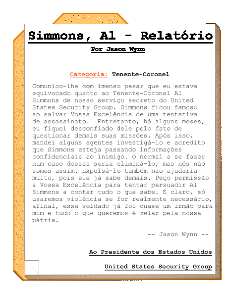Relat�rio: Al Simmons