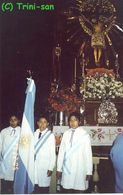 Ni&ntilde;os abanderados