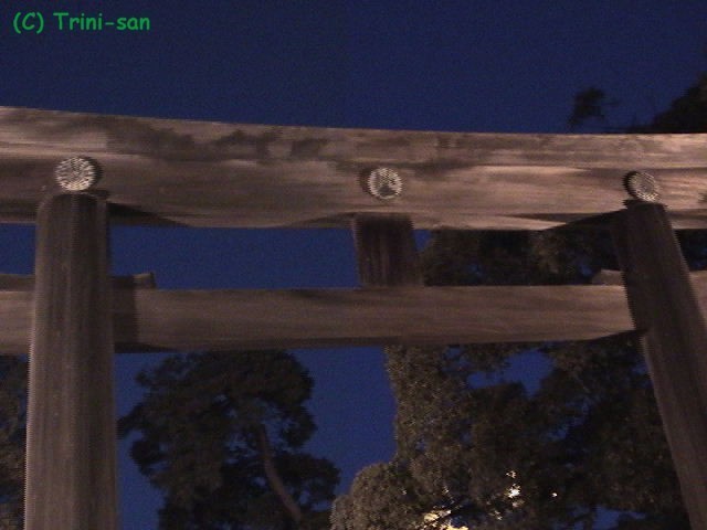 Torii (puerta) del Templo Meiji, foto de Trini-san