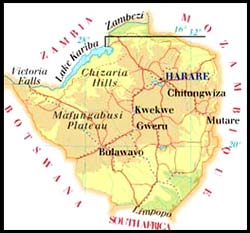 Zimbabwe Map