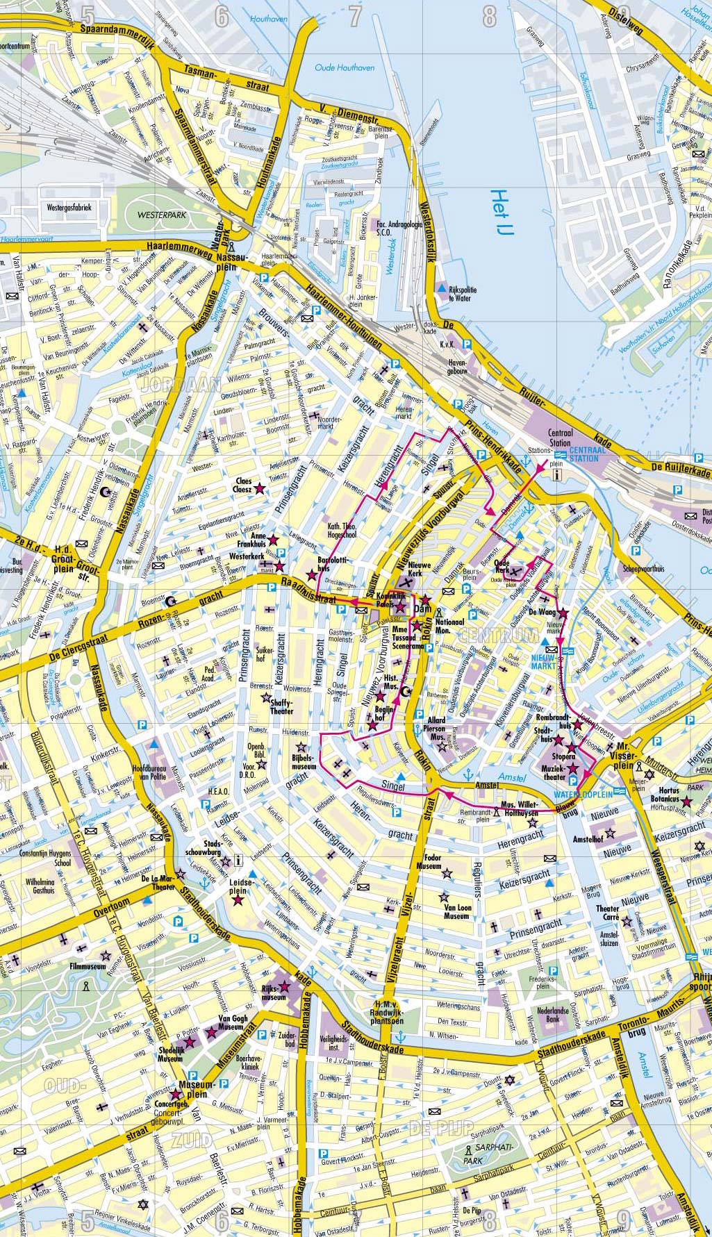 mapa de Amsterdam