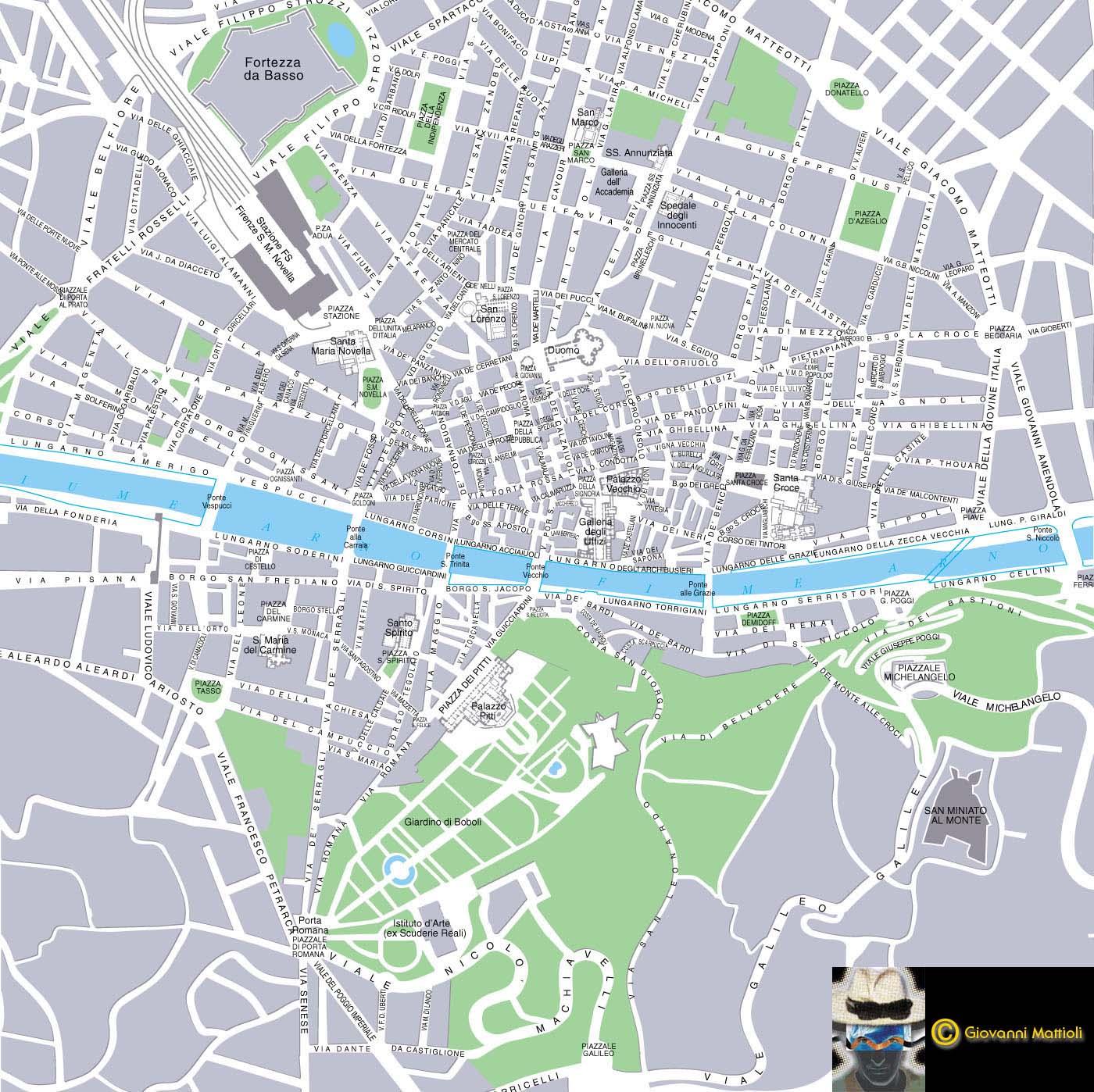 Mapa de Florencia