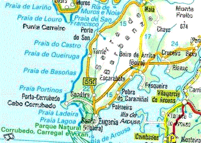 Mapa del Barbanza