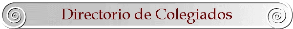 Directorio de Colegiados