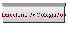 Directorio de Colegiados