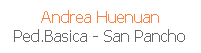 Cuadro de texto: Andrea Huenuan
Ped.Basica - San Pancho
