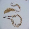 Ref237. Colar quatro fios com a�a� rolado e natural; Ref212. Pulseira com a�a� rolado e natural