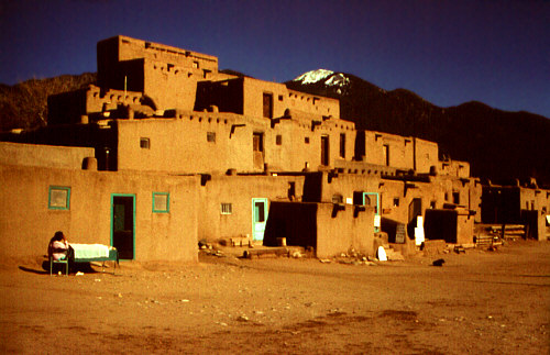 Taos Pueblo, New Mexico is just one of many USA motifs available here at STAR SHOP AMERICA ! - Visit a large collection of T-Shirts, Sweat-Shirts, Coffee Cups, Mugs, Posters, Postcards, Greeting Cards, Stamps, Buttons, Stickers, Journals, Mousepads, Caps, Infant Wear, Tile Boxes & much more ! - We have all kinds of items in store with themes from the American West, from the Rocky Mountains States and their famous National Parks as well as other US regions !