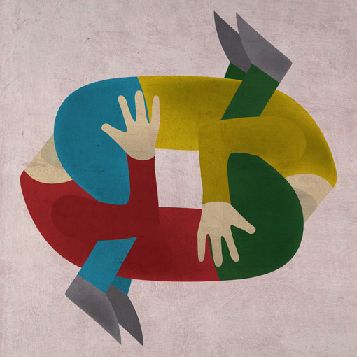 editorial illustration ahead