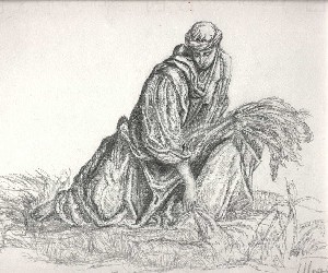opera realizzata da M.L.  carta e carboncino