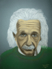 Einstein - Pastel sobre papel