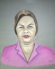 Olga - Pastel sobre papel.