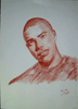 Ronaldo - Sang&uuml;&iacute;nea sobre papel.