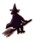 witch on broom