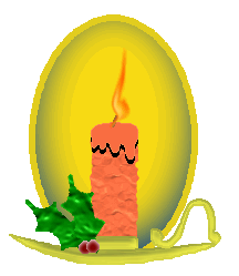 small christmas candle