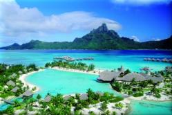 Descripci&oacute;n: Isla Bora Bora (Polinesia Francesa)