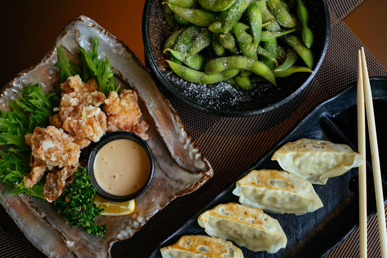 Snap Peas and Wontons