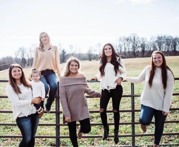 A photo of the five The Pink Door designers.