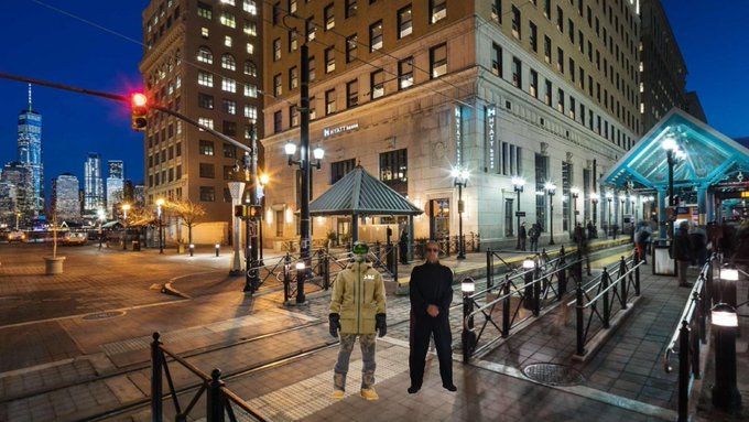 ORPORATE AUTONOMOUS ZONE - SPY BASE - KGB / NAZI ODESSA / Mi6 - The Mick and Green Machine on Patrol - Near 99 Hudson Street