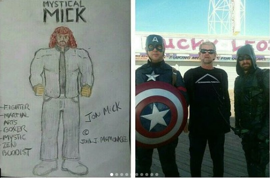 Title: The Mick at UNICEF 5K Seaside Heights, N.J with Captain America + The Arrow