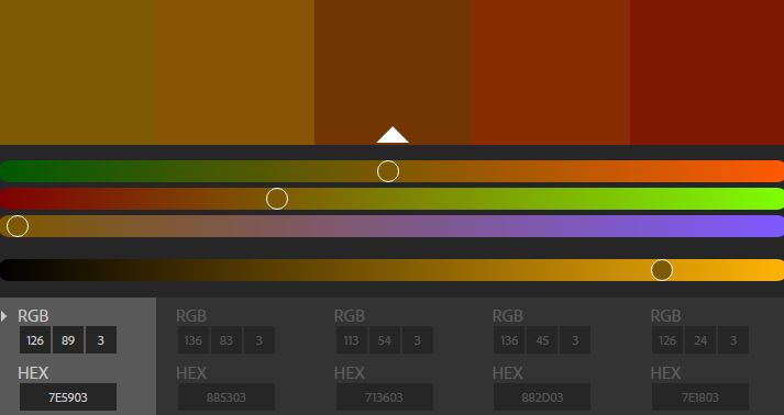 Analogous Colour Codes