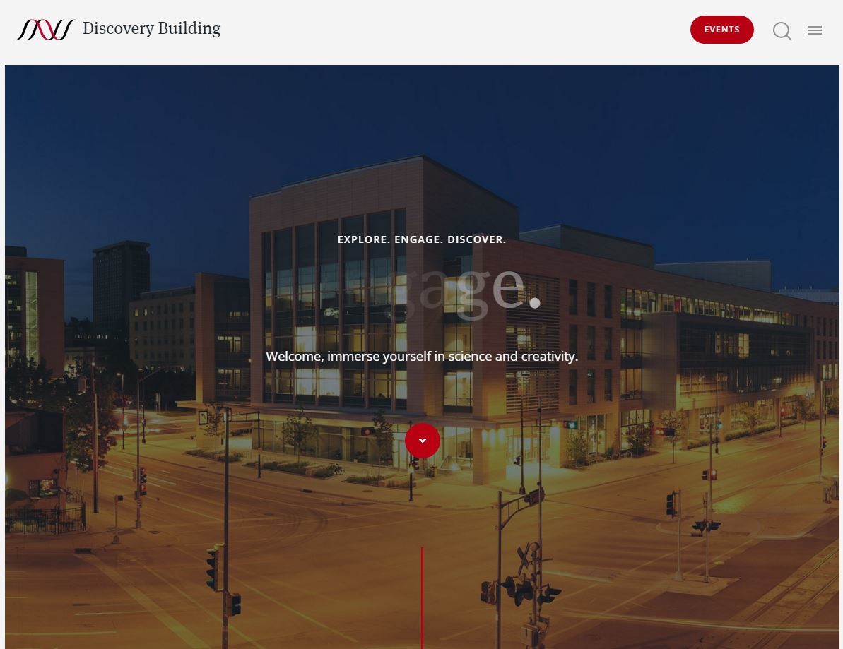 Screenshot of WID website