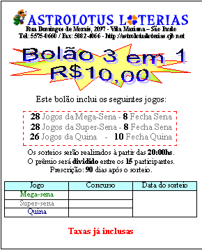 Capa do Bol�o