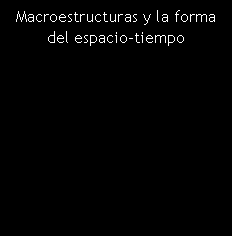 Cuadro de texto: Macroestructuras y la forma del espacio-tiempo