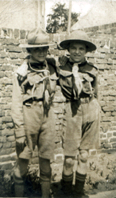 Albert & friend in the scouts
