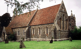 All Saints Church, Stanford Rear view.