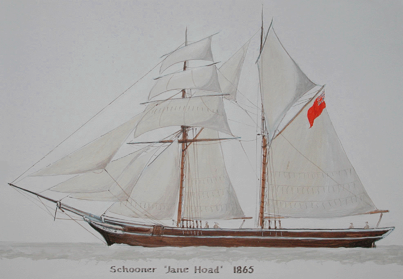Schooner Jane Hoad 1865