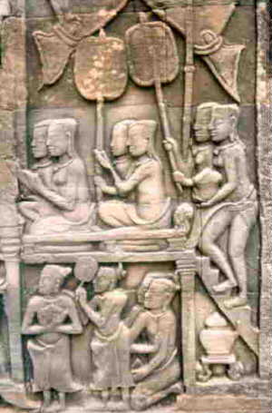 Bas relief vie quotidienne