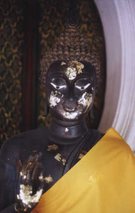 tête de bouddha en bronze