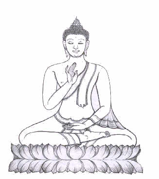 bouddha  arr&ecirc;tant M&acirc;r&acirc;
