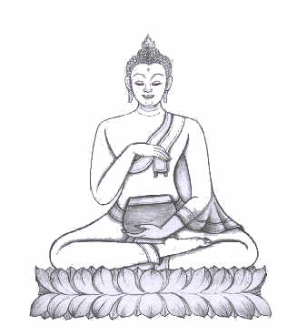 bouddha &eacute;unissant les quatres bols