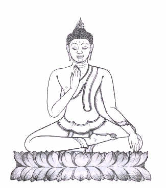 bouddha r&eacute;solu &agrave; entrer dans le nibbana