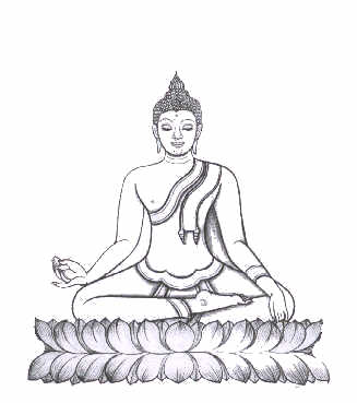bouddha acceptant une noix 