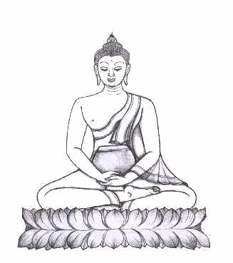 bouddha unissant les quatres bols