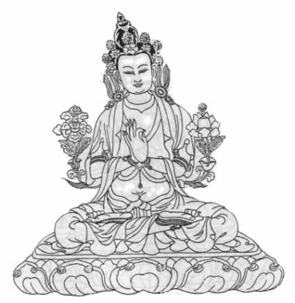vue du bouddha couch&eacute;