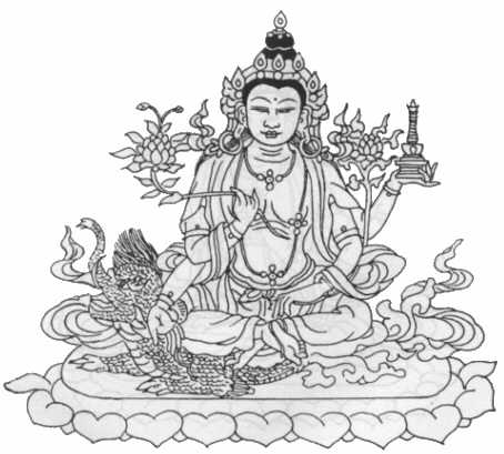 vue du bouddha couch&eacute;
