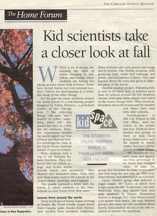 The Christian Science Monitor-Article