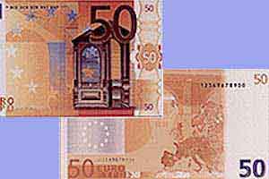 50 Euros, anver &rever