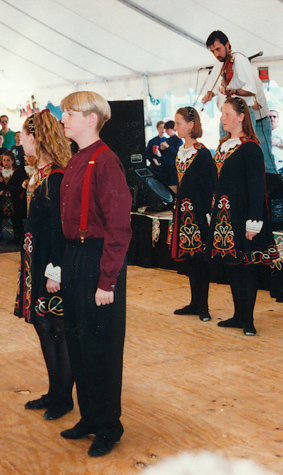 Eamon Lanz and other McElligott dancers