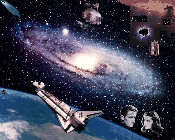 Galaxies Superimposed to and with Silliness
