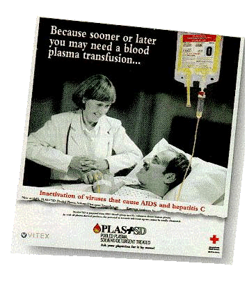 Werbung f�r PLAS+SD-Plasma