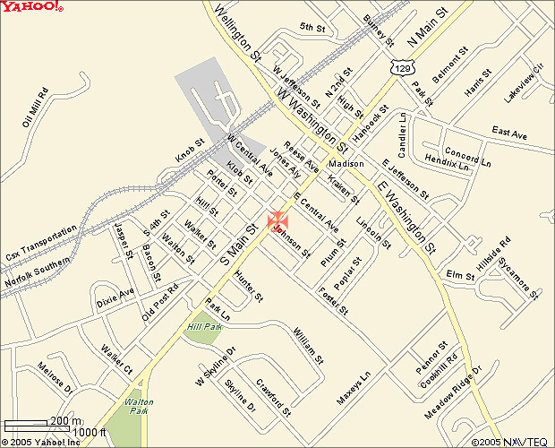Yahoo Map to Madison OA