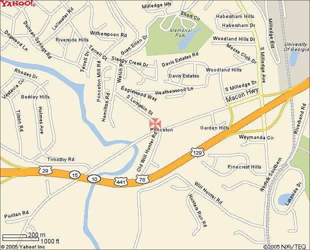 Yahoo Map to Princeton UMC OA