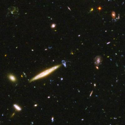 Choque de galaxias distantes