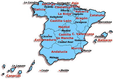 Pinche en una comunidad para ver los datos de la federaci�n correspondiente